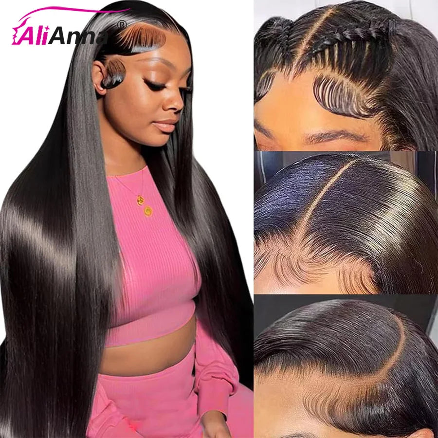 Pelucas de cabello humano liso de densidad 200, venta de liquidación, peluca de encaje HD transparente, cabello humano 13x6, peluca de cabello crudo brasileño de 30 pulgadas