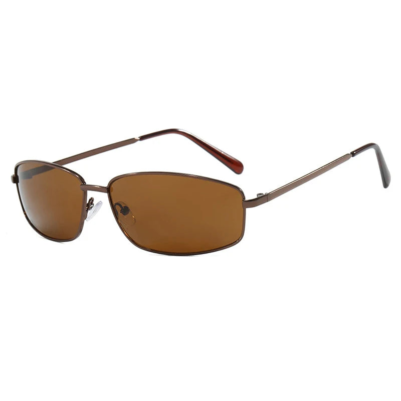Gafas de Sol Y2K para Mujer Estilo Vintage Punk con Marco Metálico
