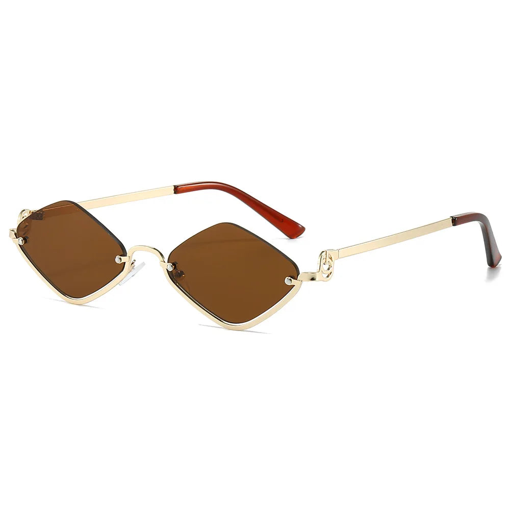 Gafas de Sol Poligonales Ojo de Gato Sexy Casual Tendencia Tico