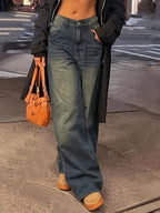Jeans Rectos de Mujer | Ticotrendy Denim Clásico No Elástico Estilo Urbano Básico