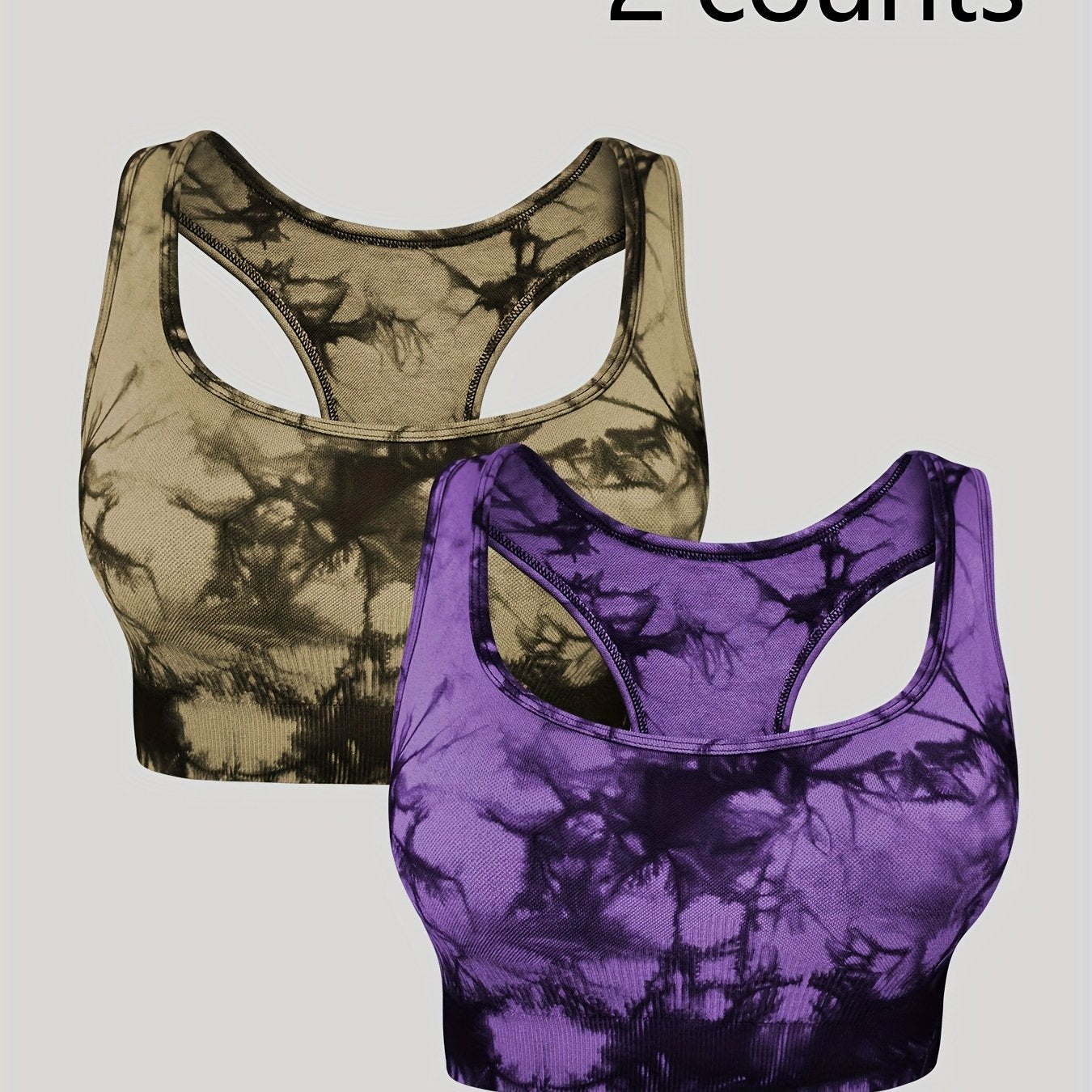 Conjunto 2 Tops Tie Dye | Cuadrado Cuello | Alta Elasticidad | Ticotrendy