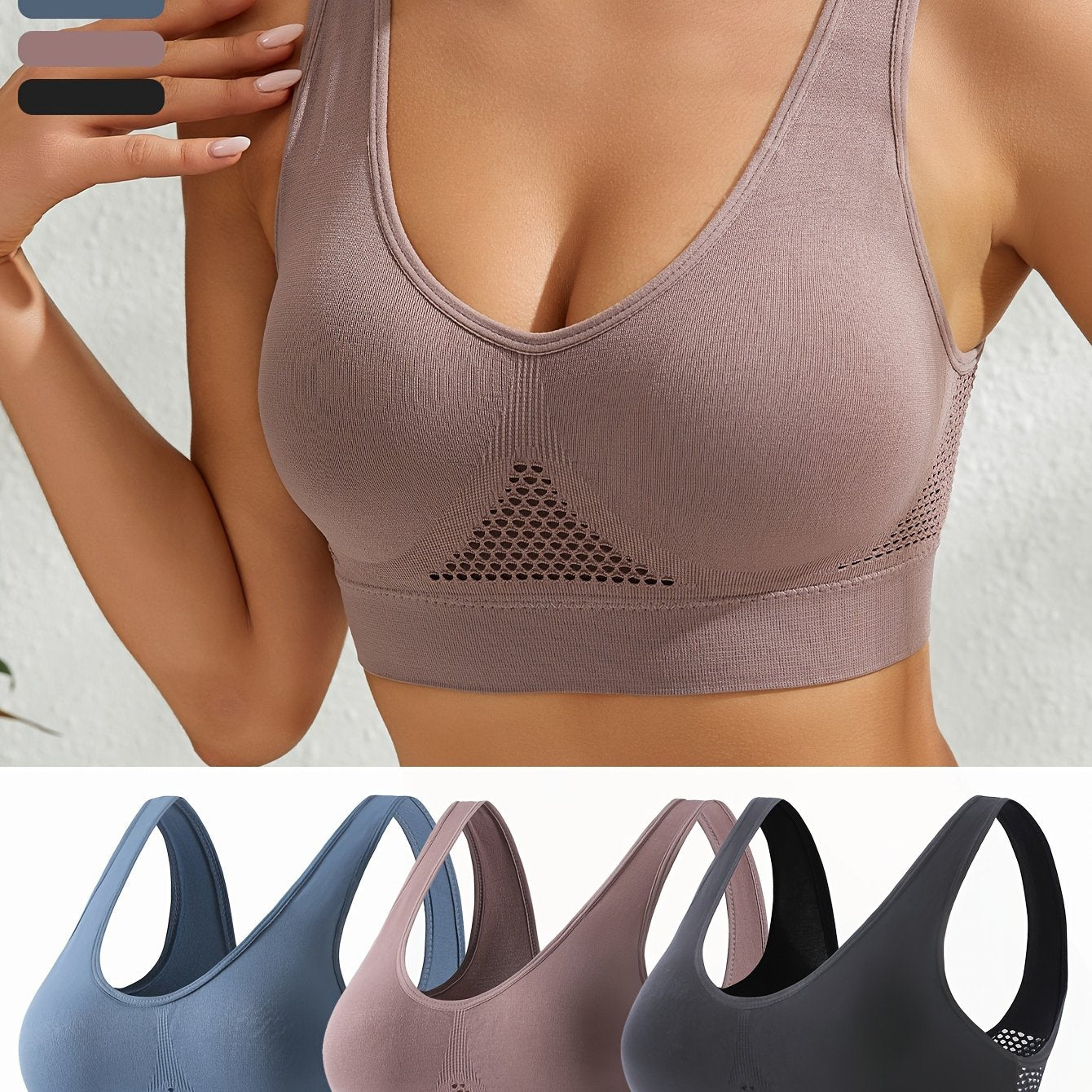 Top Deportivo Espalda Diseño | Antishock | Relleno Extraíble | Ticotrendy