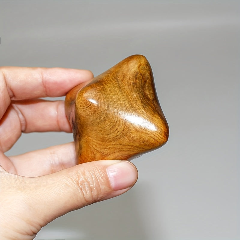 Bola Masaje Hexagonal Madera | Terapia Manos | Acupresión Natural