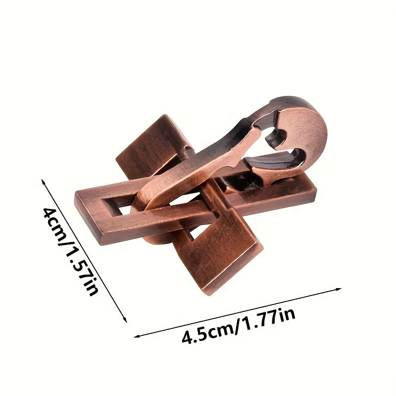 Rompecabezas Metal 9 Anillos | Candado Aleación Cobre | Desarrollo Inteligencia