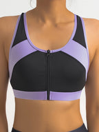 Top Deportivo Mujer | Cuello Redondo | Cremallera Delantera | Ticotrendy