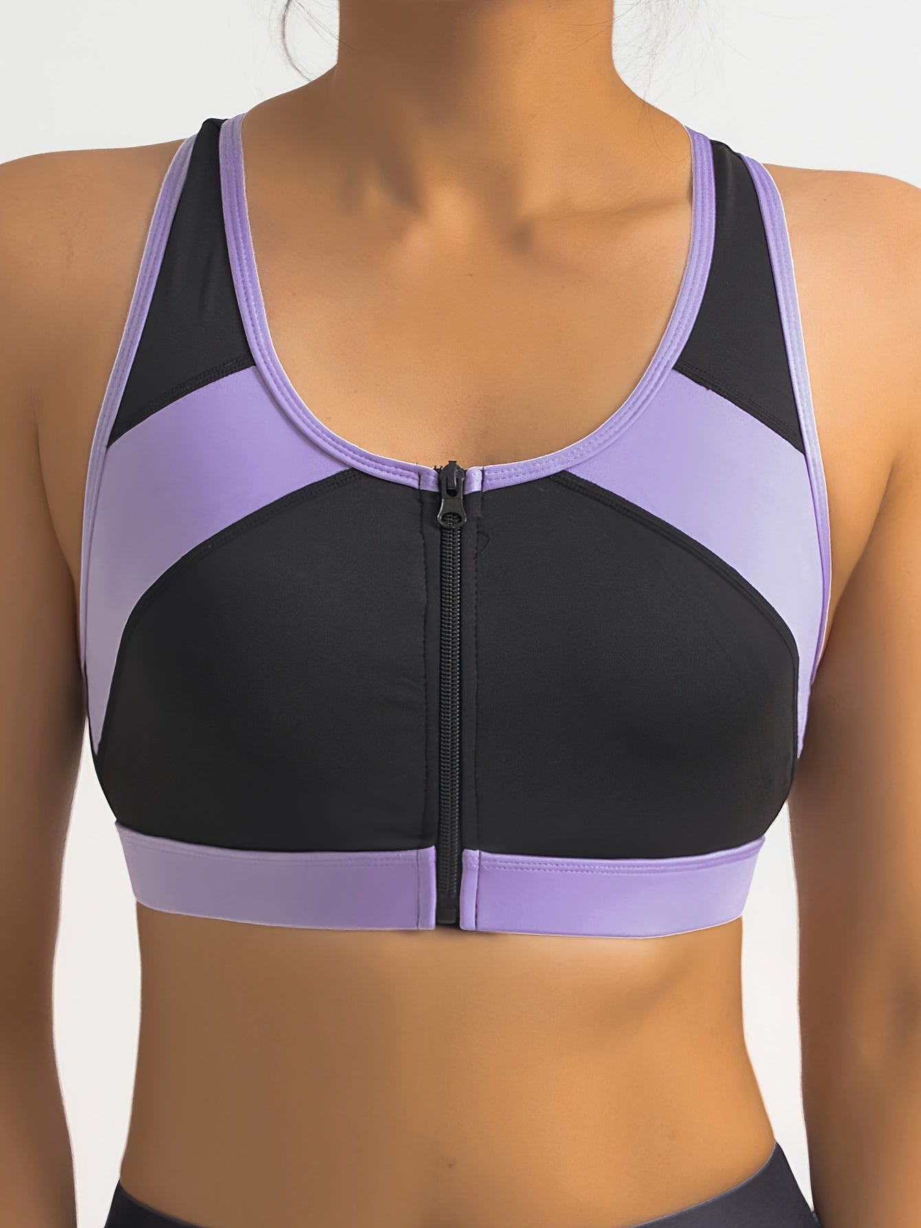Top Deportivo Mujer | Cuello Redondo | Cremallera Delantera | Ticotrendy