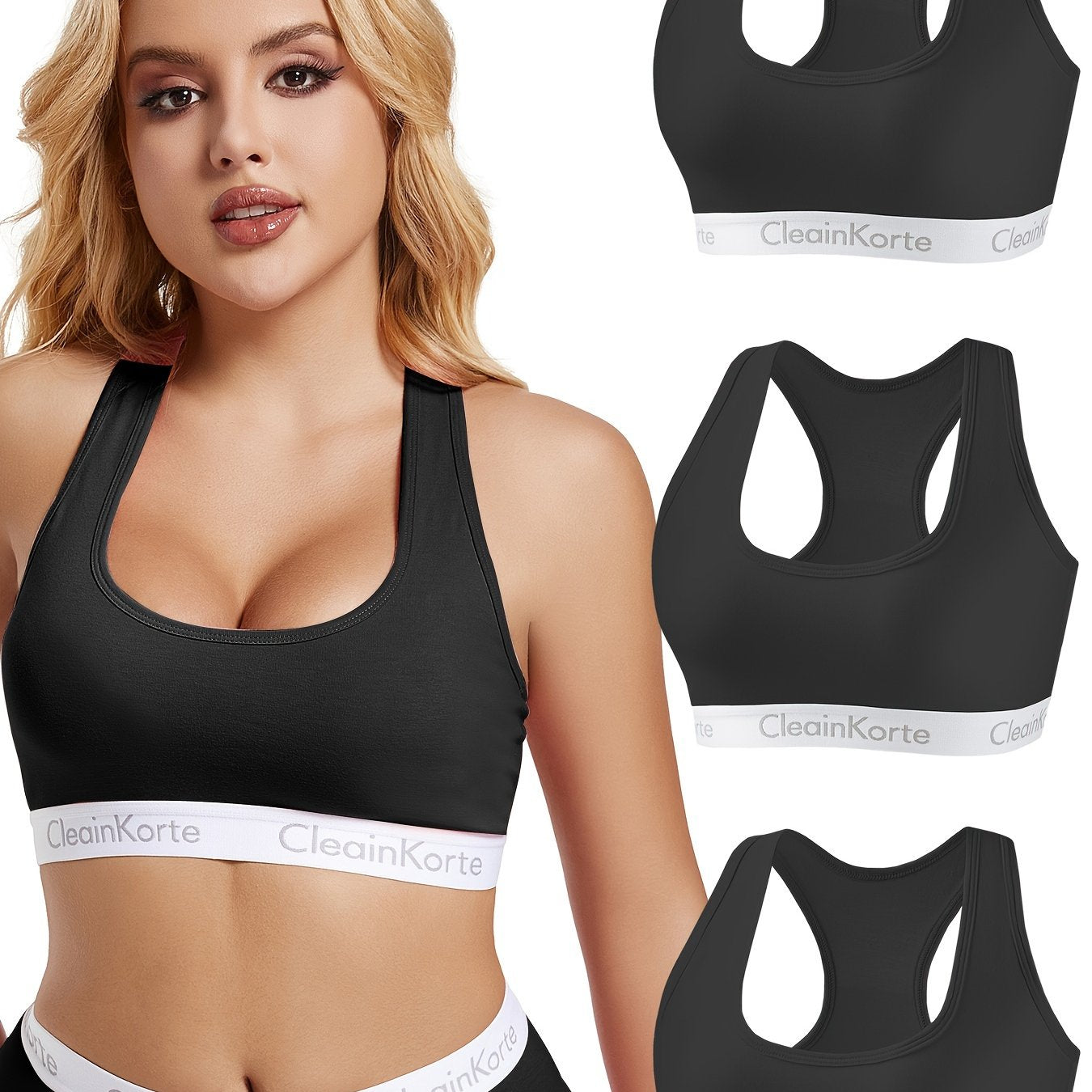 Conjunto 3 Tops Deportivos | Tirantes Anchos | Algodón Transpirable | Ticotrendy