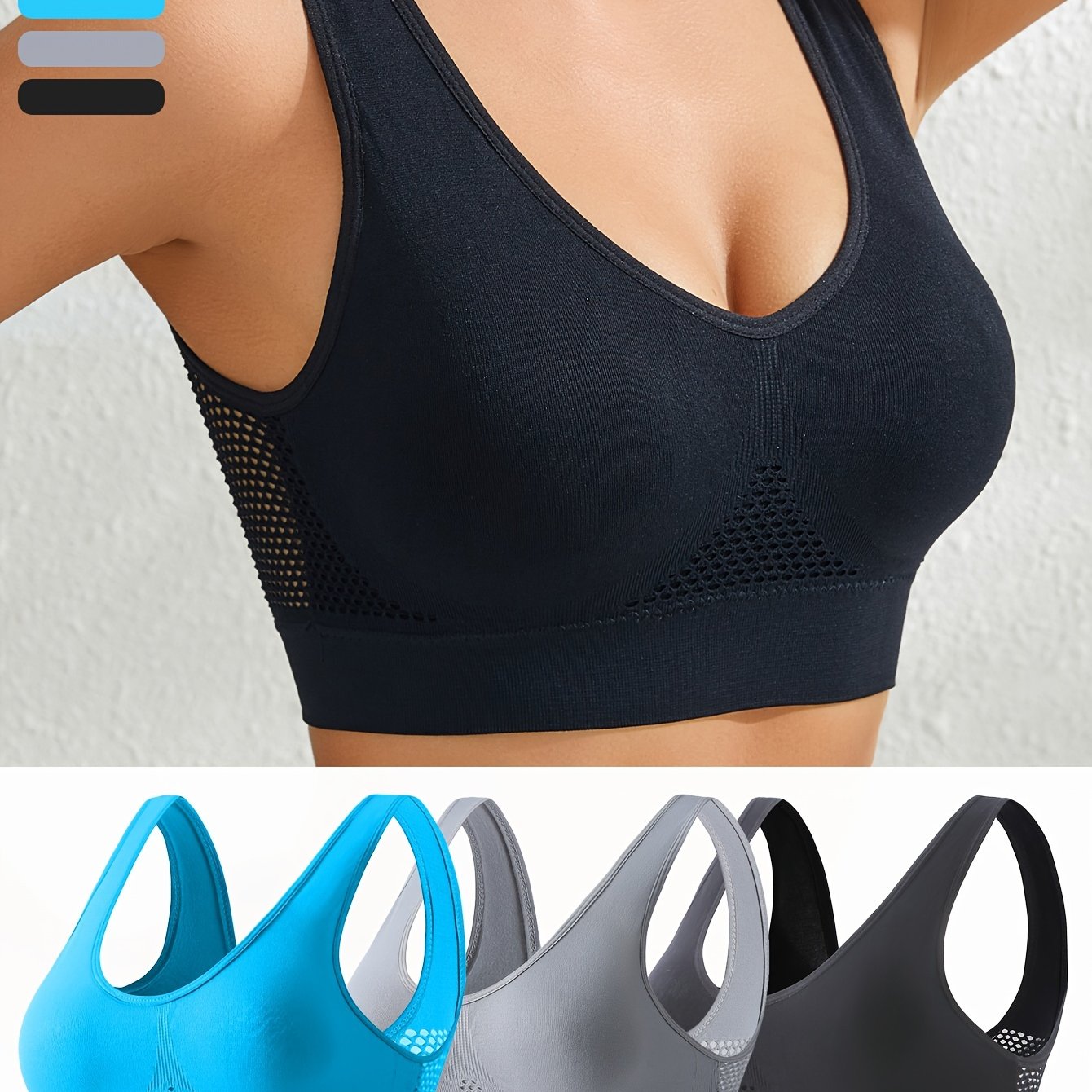Top Deportivo Espalda Diseño | Antishock | Relleno Extraíble | Ticotrendy