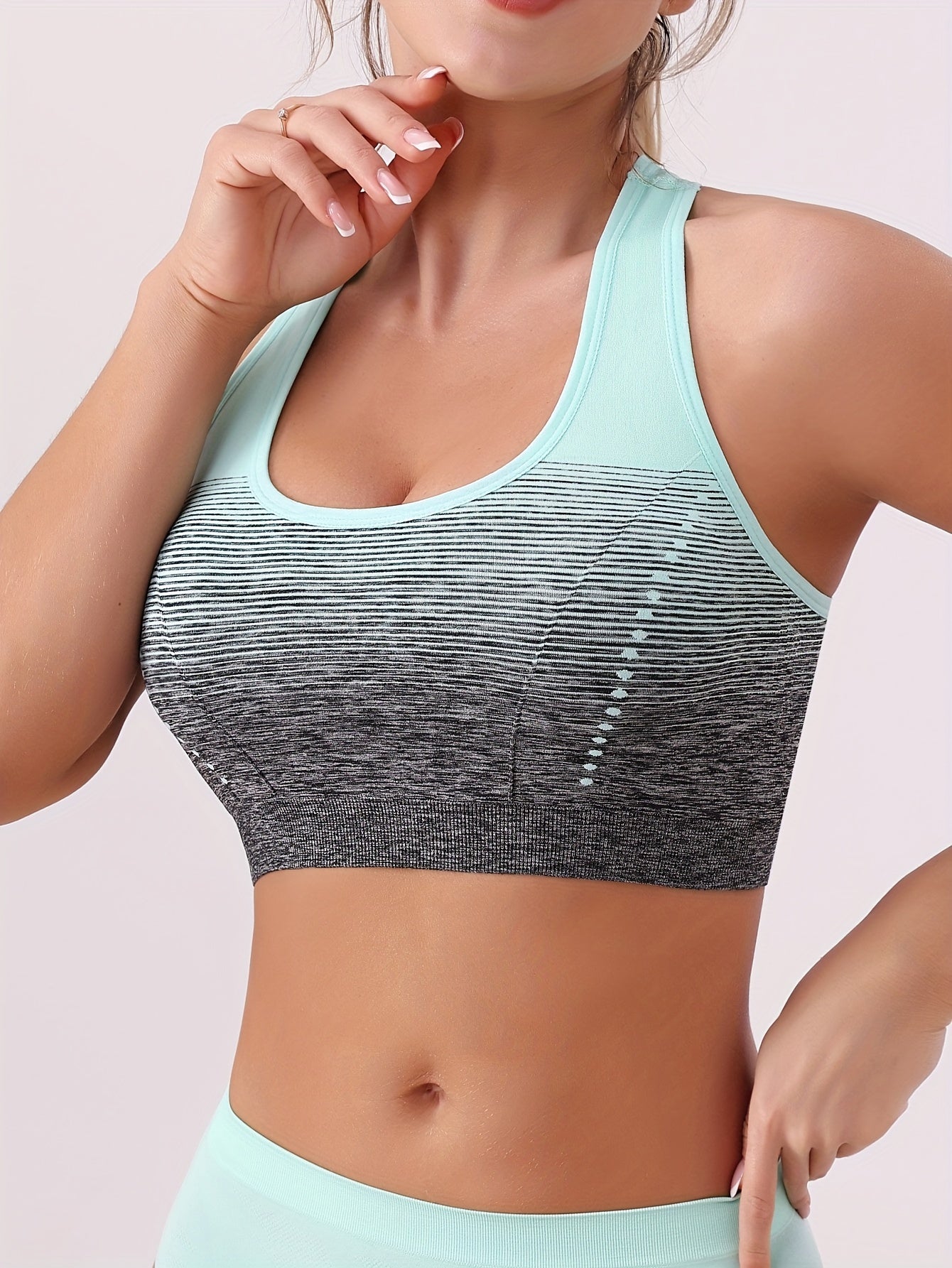 Top Deportivo Color Degradado | Cuello Redondo | Sin Costuras | Ticotrendy