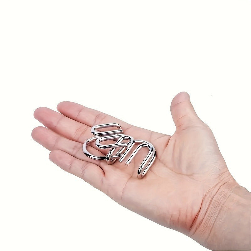 Juego Mental Metal Adultos | 8 Piezas Rompecabezas | Desarrollo Cognitivo
