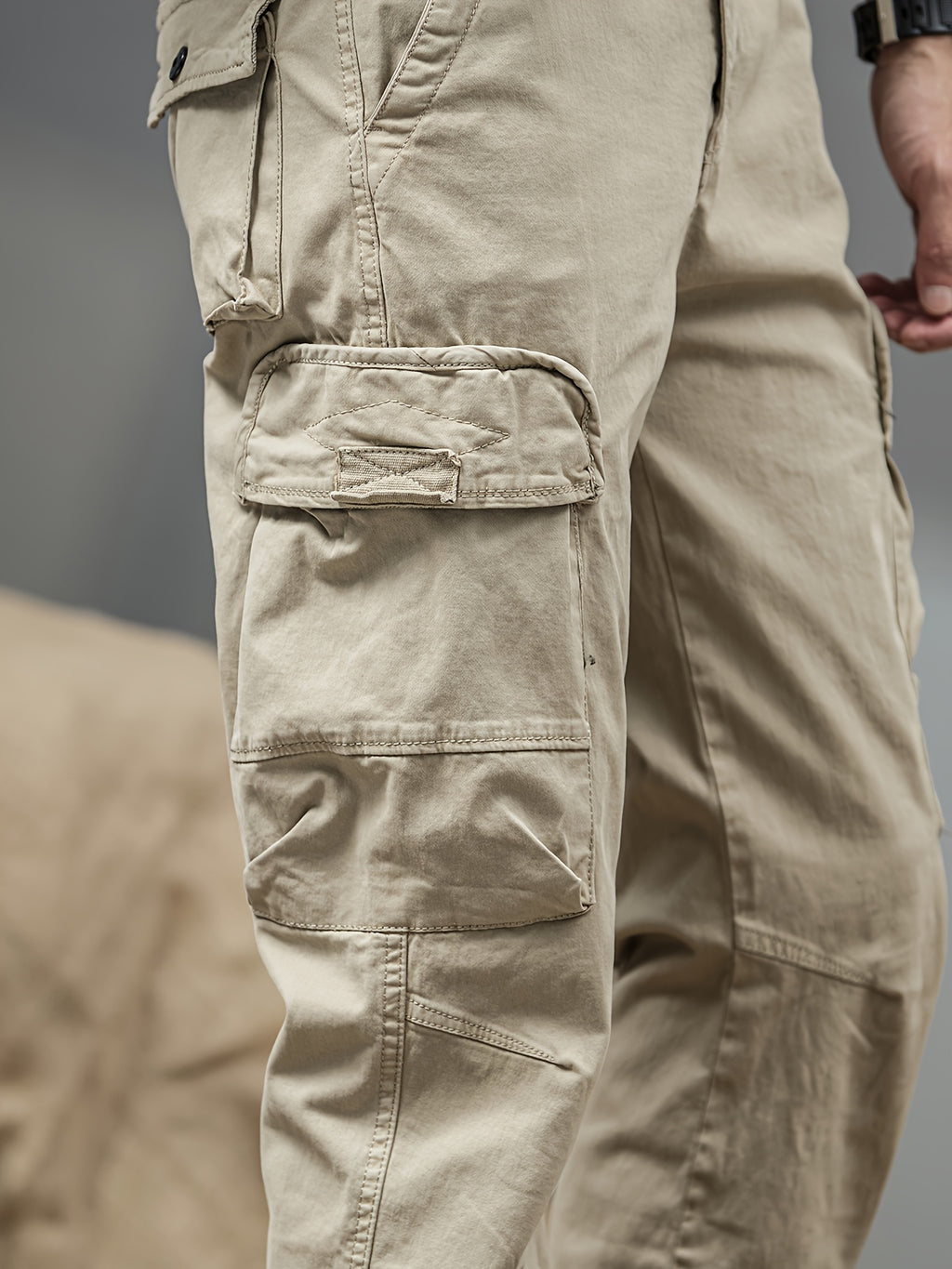 Men's Cargo Pants - Heavy-Duty Multi-Pocket Work Trousers, All-Season Machine Washable Pants with Utility Cargo Design for Construction, Travel, Everyday Carry - Mid-Rise Regular Fit Cargo Pants for Men, Outdoor Activities, S