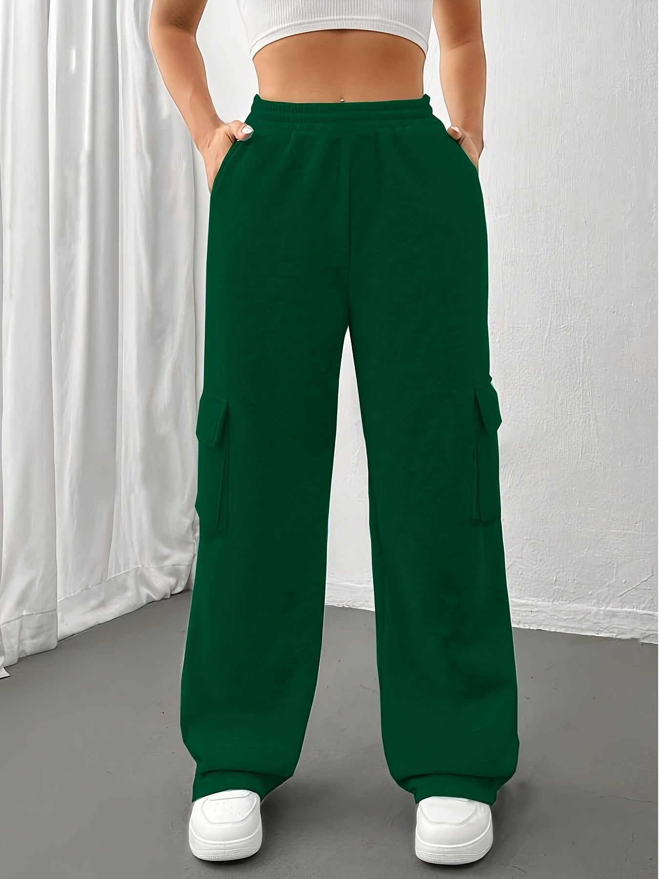 Pantalones Wide Leg Cintura Media | Corte Holgado Casual | Ticotrendy Costa Rica
