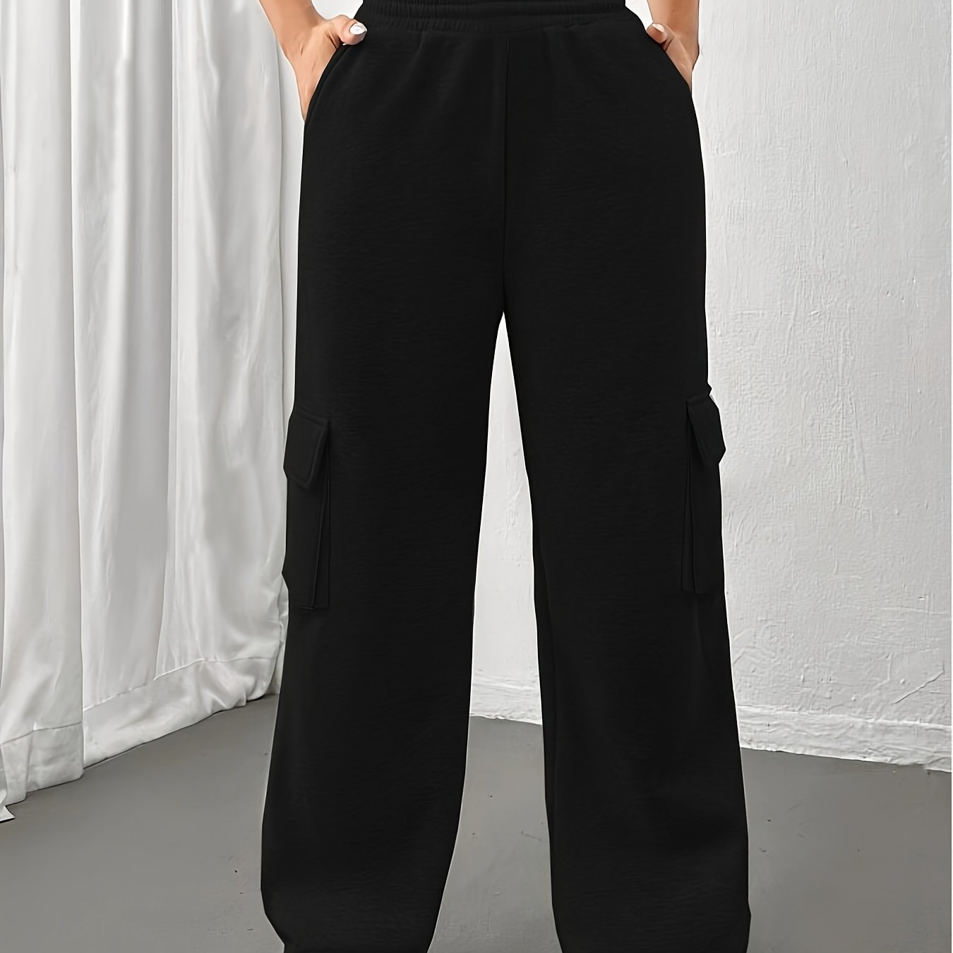 Pantalones Wide Leg Cintura Media | Corte Holgado Casual | Ticotrendy Costa Rica