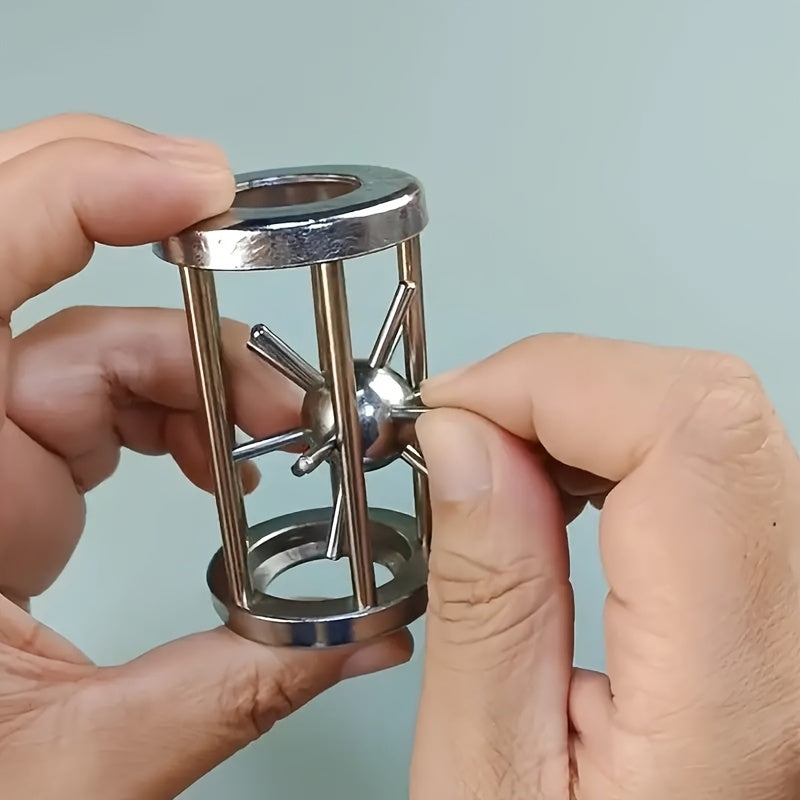 Rompecabezas Metal Bola Atrapada | Desafío Mental Adultos | Juego Ingenio
