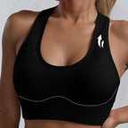 Top Deportivo Alto Elasticidad | Escote V | Decoración Honeycomb | Ticotrendy