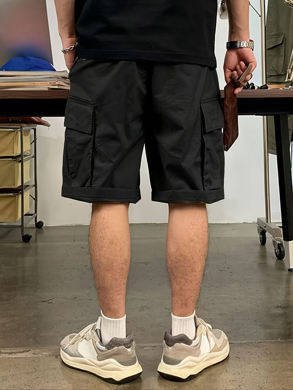 Pantalones Cortos Casuales | Cintura Ajustable con Cordón | Múltiples Bolsillos | Corte Holgado