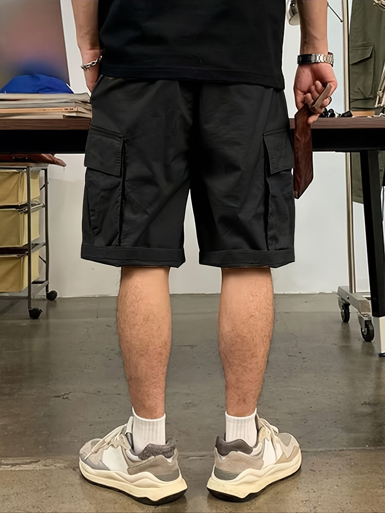 Pantalones Cortos Casuales | Cintura Ajustable con Cordón | Múltiples Bolsillos | Corte Holgado