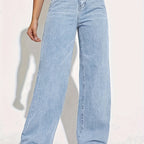 Pantalón Recto Slim Fit Mujer | Viscosa Stretch Casual de Cintura Media Ticotrendy