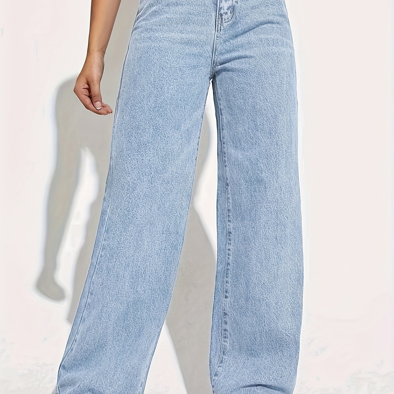 Pantalón Recto Slim Fit Mujer | Viscosa Stretch Casual de Cintura Media Ticotrendy
