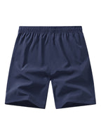 Pantalones Cortos Deportivos Hombre - Secado Rápido, Negro con Bolsillos Naranja, Cordón y Cremallera