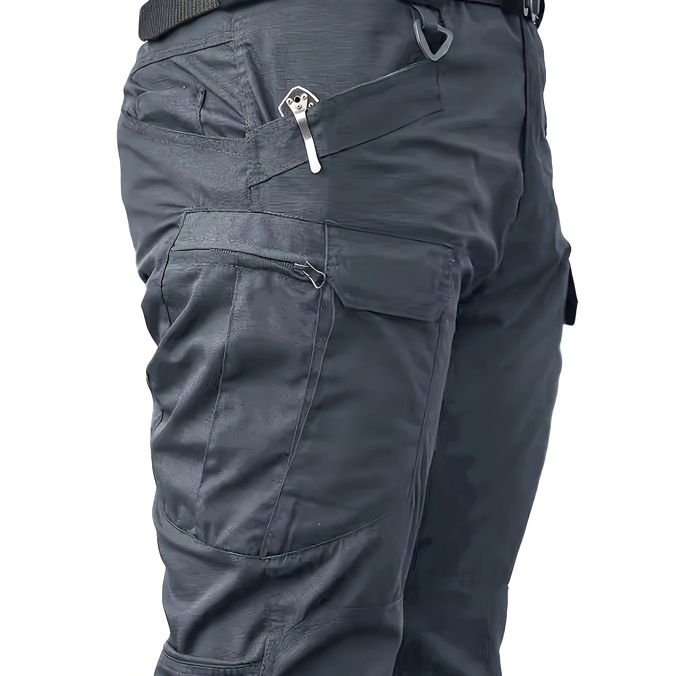 Men's Multi-Pocket Work Pants - Tactical and Casual Overalls, Durable High-Quality Fabric for Hiking, Camping, and Casual Attire | All-Season Comfortable Outdoor Workwear & Casual Trousers with Sturdy Construction