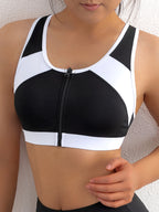 Top Deportivo Mujer | Cuello Redondo | Cremallera Delantera | Ticotrendy