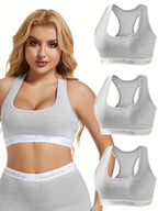 Conjunto 3 Tops Deportivos | Tirantes Anchos | Algodón Transpirable | Ticotrendy