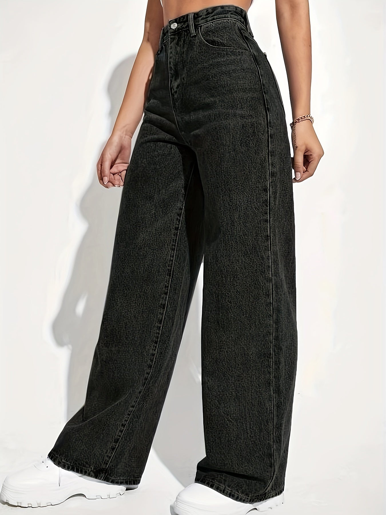 Pantalón Recto Slim Fit Mujer | Viscosa Stretch Casual de Cintura Media Ticotrendy