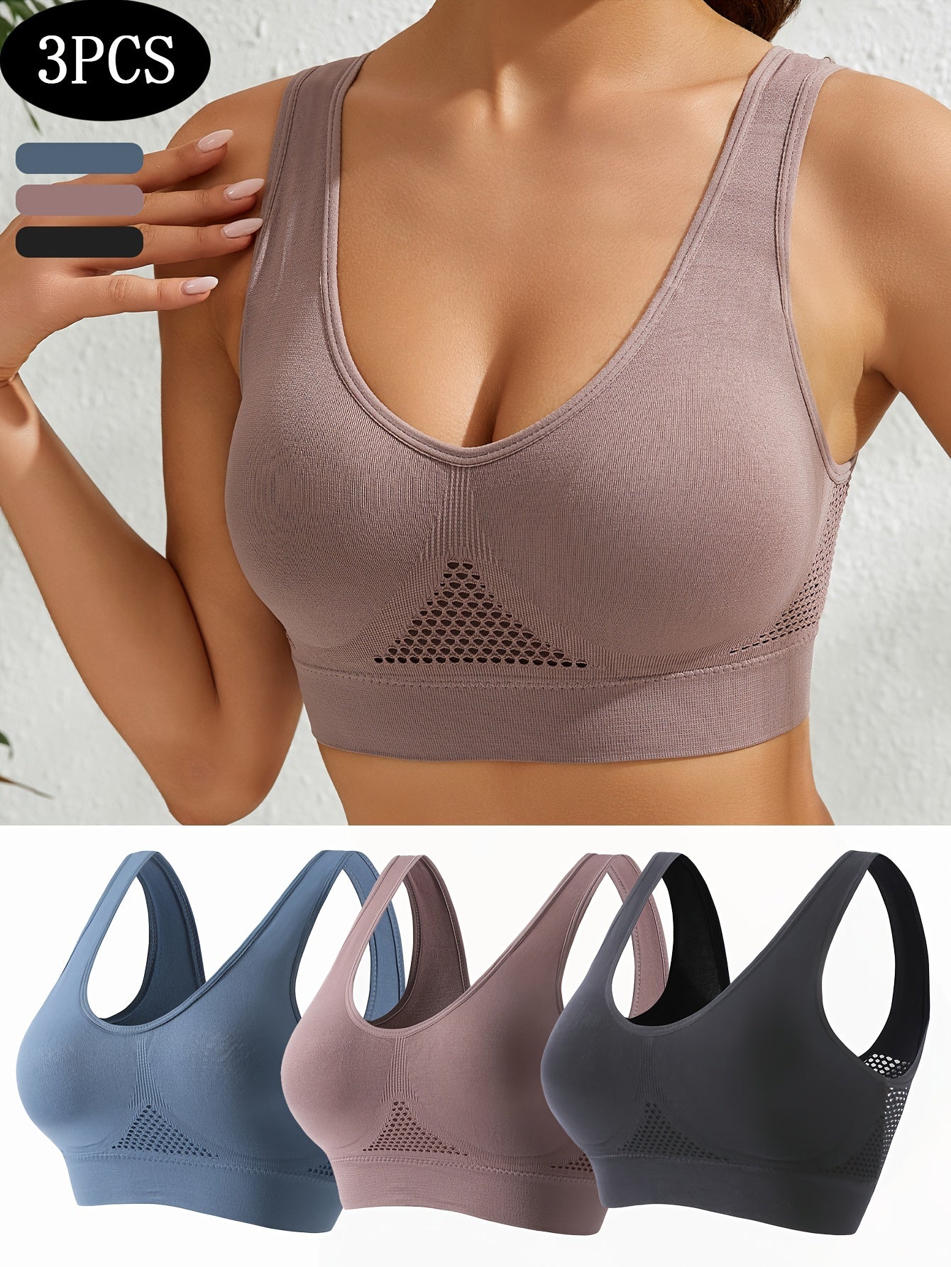 Top Deportivo Espalda Diseño | Antishock | Relleno Extraíble | Ticotrendy