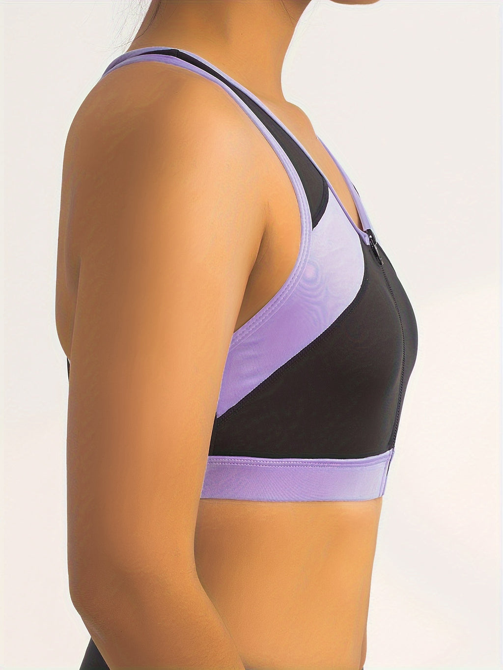 Top Deportivo Mujer | Cuello Redondo | Cremallera Delantera | Ticotrendy