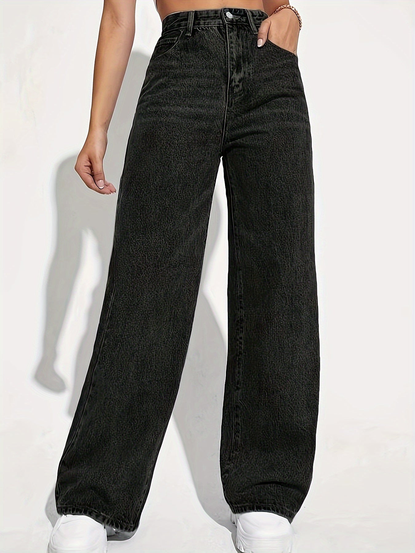 Pantalón Recto Slim Fit Mujer | Viscosa Stretch Casual de Cintura Media Ticotrendy