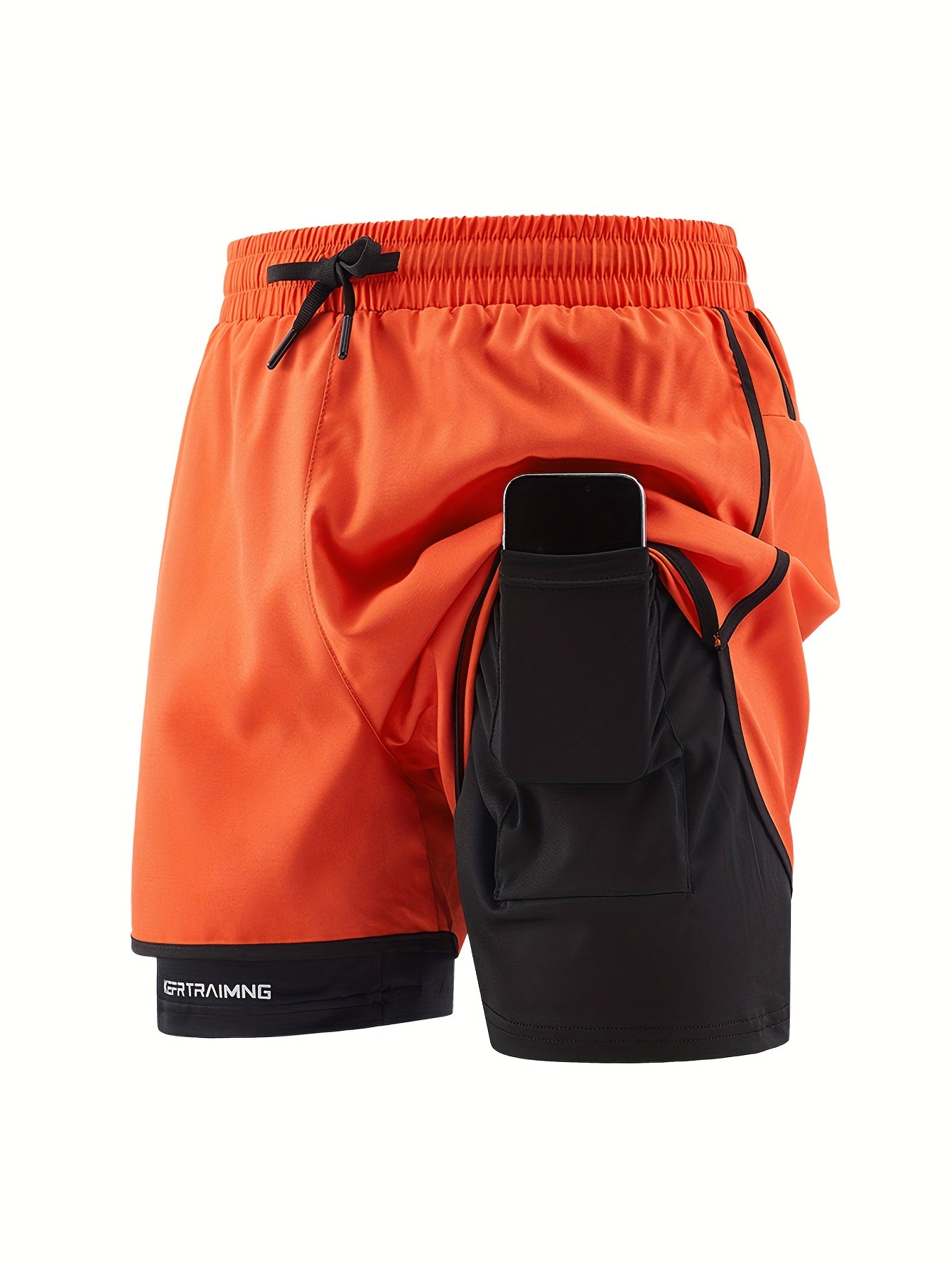 Shorts 3 en 1 Hombre - Natación, Ciclismo y Senderismo | Secado Rápido | Bolsillo Cremallera