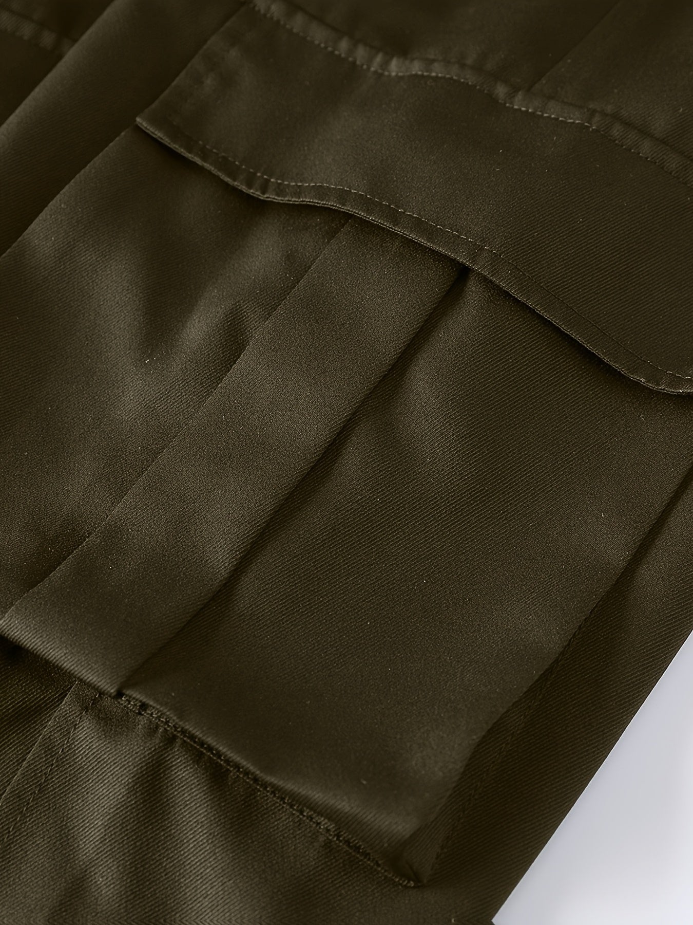 Men's Work Pants, Multi-Pocket Men's Trousers with Drawstring Waist