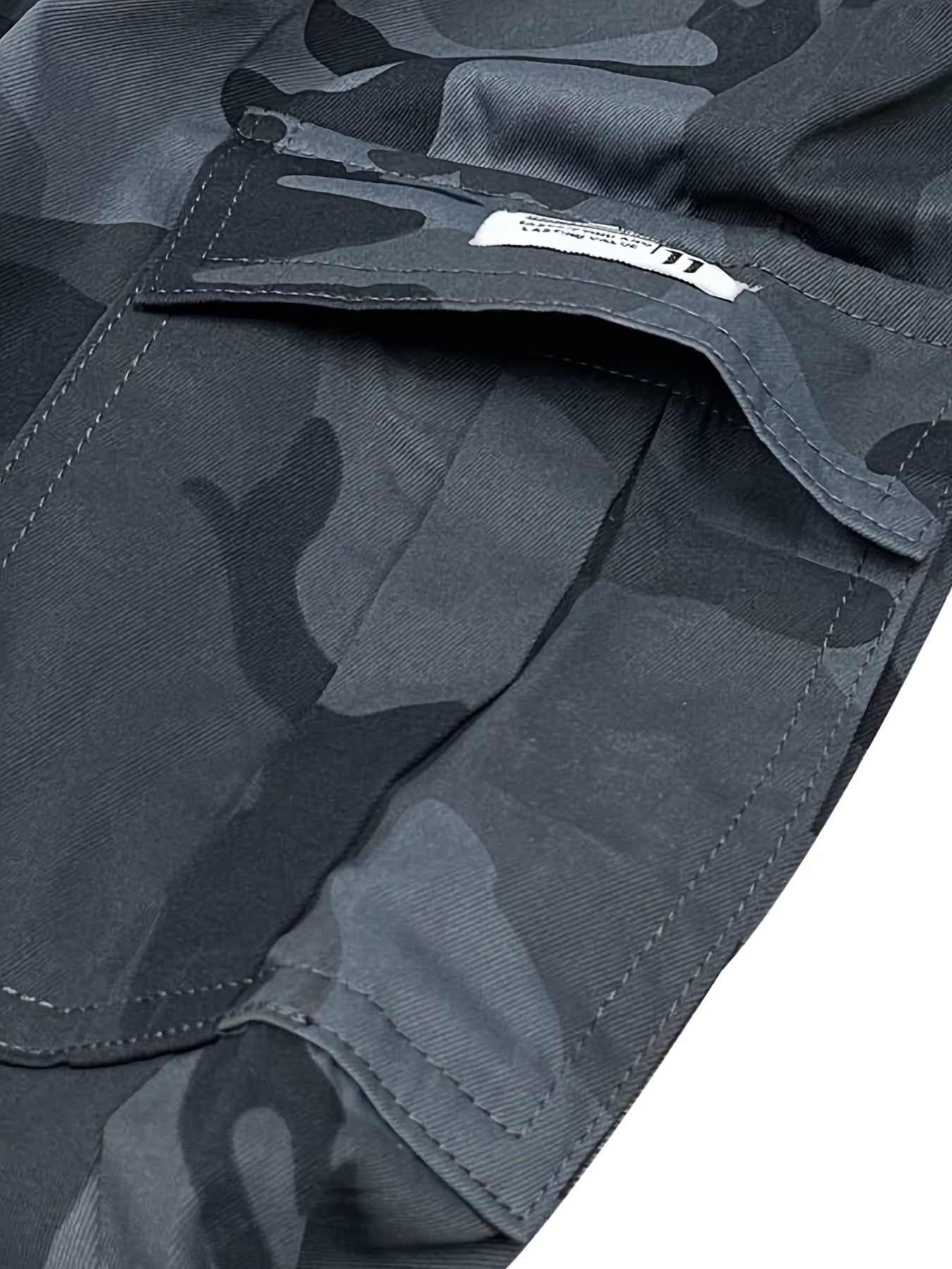 Men's Camouflage Print Casual Sweatpants - Elastic Waistband & Cuffed Ankle, Regular Fit with Multiple Pockets, Machine Washable for Gym, Jogging, Casual Attire, Leisure Athletic Pants | Nonstretch Fabric Pants