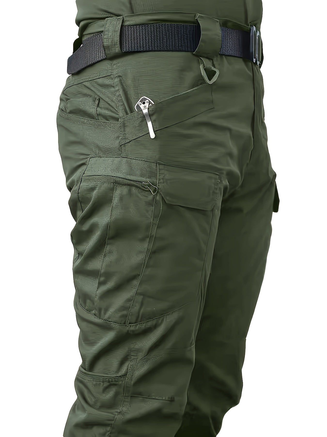 Men's Multi-Pocket Work Pants - Tactical and Casual Overalls, Durable High-Quality Fabric for Hiking, Camping, and Casual Attire | All-Season Comfortable Outdoor Workwear & Casual Trousers with Sturdy Construction
