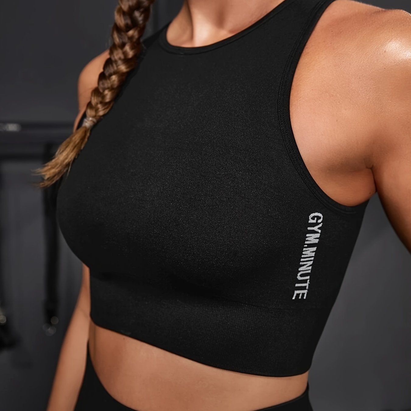 Top Deportivo Sin Costuras | Diseño Bordado | Cuello Redondo | Ticotrendy