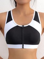 Top Deportivo Mujer | Cuello Redondo | Cremallera Delantera | Ticotrendy