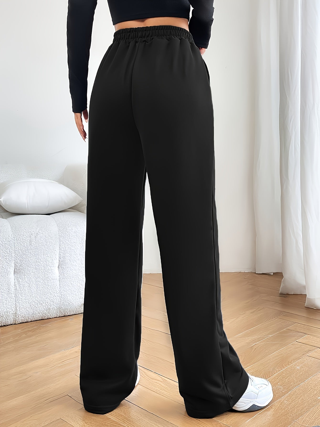 Pantalones Wide Leg Deportivos | Botones Decorativos | Ticotrendy Costa Rica