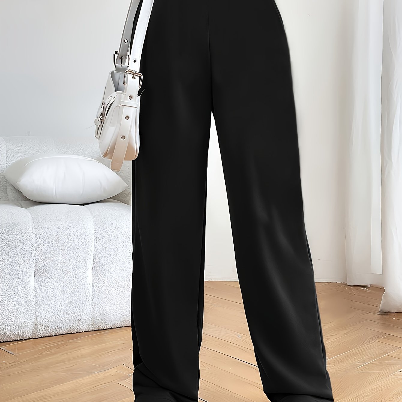 Pantalones Wide Leg Deportivos | Botones Decorativos | Ticotrendy Costa Rica