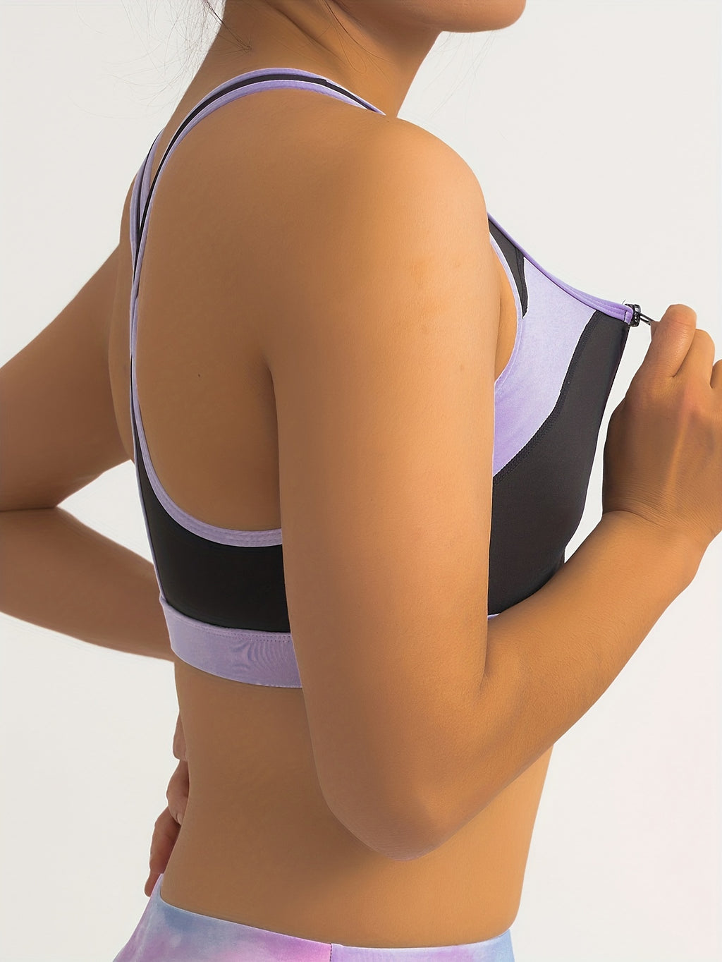Top Deportivo Mujer | Cuello Redondo | Cremallera Delantera | Ticotrendy