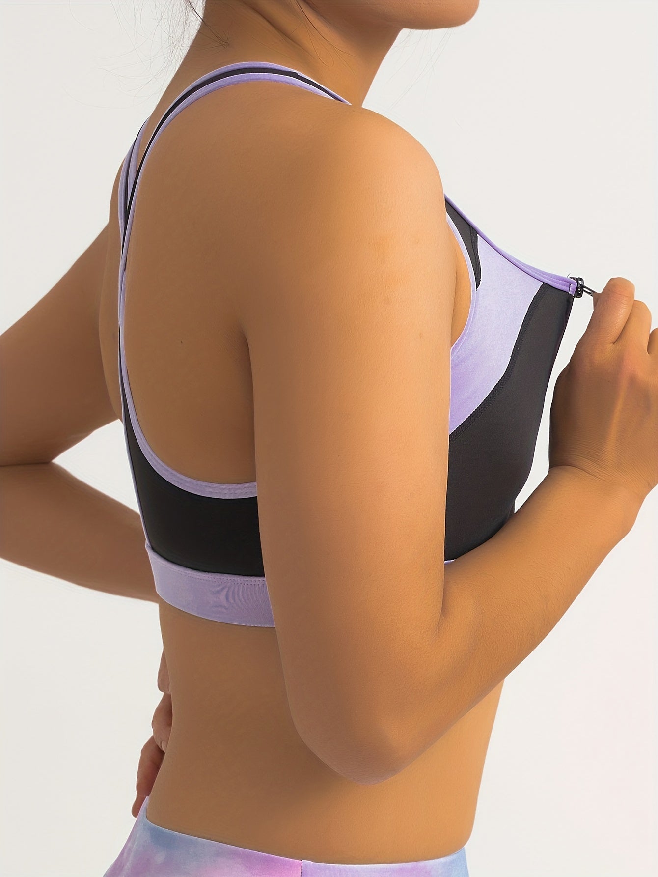 Top Deportivo Mujer | Cuello Redondo | Cremallera Delantera | Ticotrendy