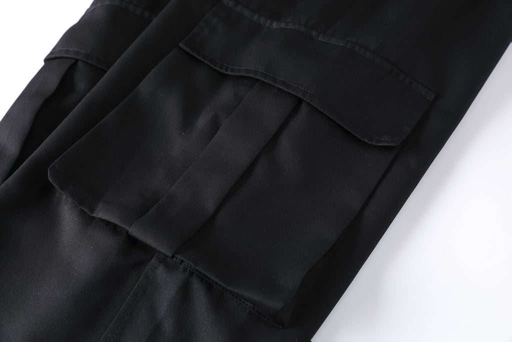 Men's Work Pants, Multi-Pocket Men's Trousers with Drawstring Waist