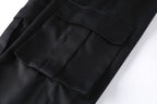 Men's Work Pants, Multi-Pocket Men's Trousers with Drawstring Waist