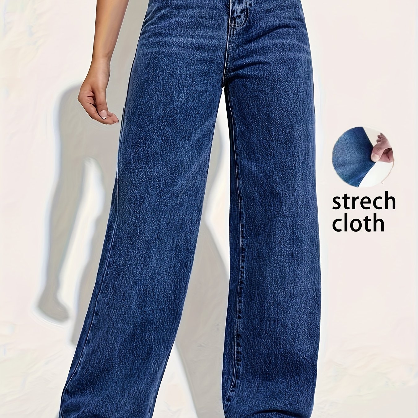 Pantalón Recto Slim Fit Mujer | Viscosa Stretch Casual de Cintura Media Ticotrendy