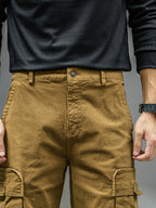 Men's Cargo Pants - Heavy-Duty Multi-Pocket Work Trousers, All-Season Machine Washable Pants with Utility Cargo Design for Construction, Travel, Everyday Carry - Mid-Rise Regular Fit Cargo Pants for Men, Outdoor Activities, S