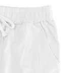 Men's Casual Linen Pants | Relaxed Fit with Drawstring Waist | 95% Linen, 5% Polyester | Breathable & Stylish for Indoor Gatherings, Outdoor Activities, and Golf | All-Season Wear | Beige Color, Versatile Clothing | Minimalis