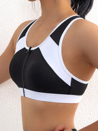 Top Deportivo Mujer | Cuello Redondo | Cremallera Delantera | Ticotrendy