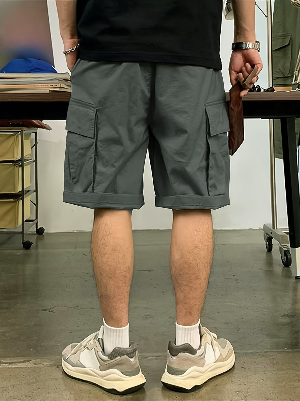 Pantalones Cortos Casuales | Cintura Ajustable con Cordón | Múltiples Bolsillos | Corte Holgado