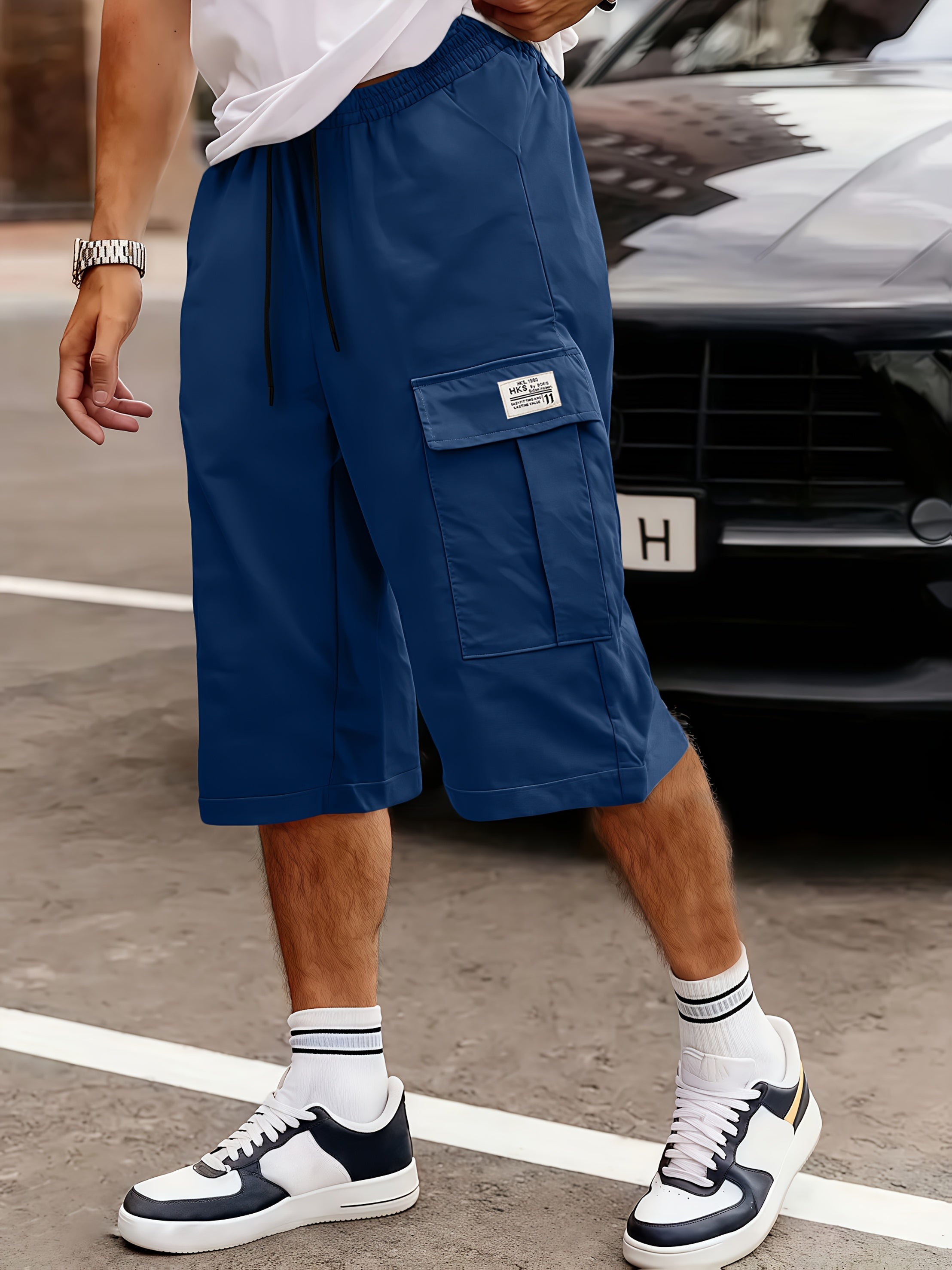 Shorts Cargo Hombre | Corte Holgado, Múltiples Bolsillos | Verde, Negro, Beige