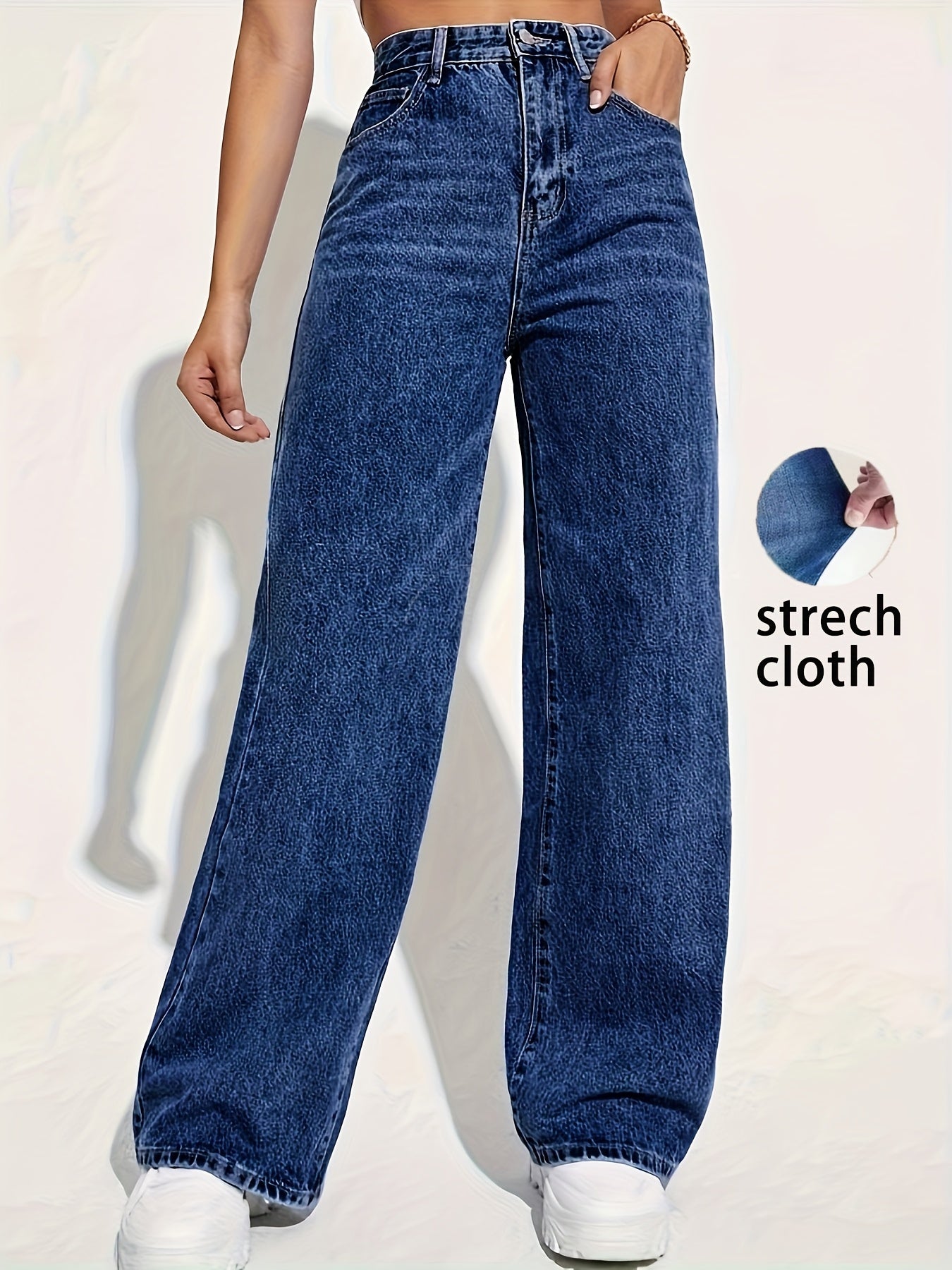 Pantalón Recto Slim Fit Mujer | Viscosa Stretch Casual de Cintura Media Ticotrendy